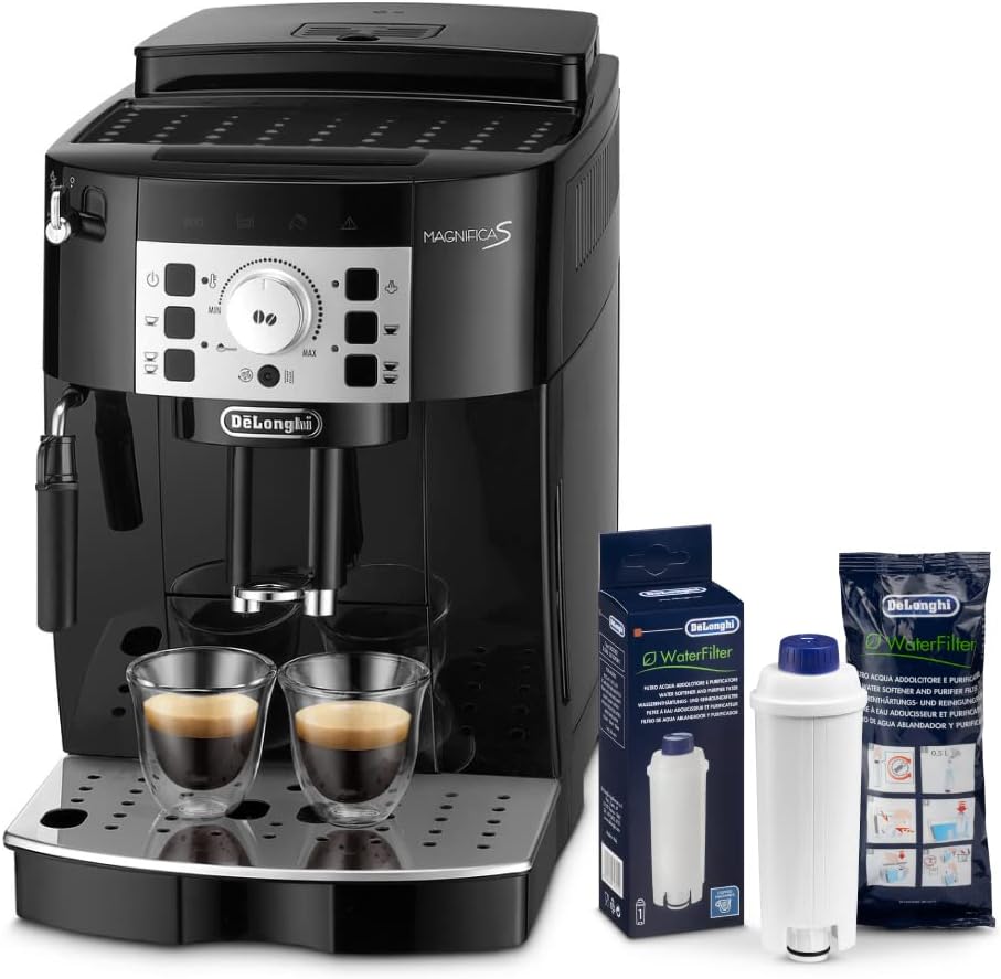 De'Longhi DLSC002 Macchina da caffè automatica, no calcare, per Espresso e Cappuccino spegnimento automatico + Filtro Acqua
