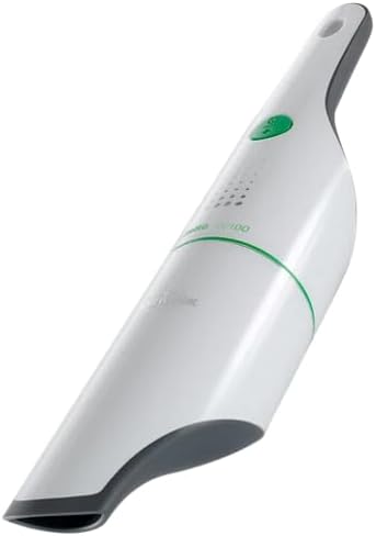 Aspirabriciole e aspirapolvere portatili, Design Elegante e Tecnologia LED (Bianco), Stazione di Ricarica Inclusa, DIERRESTORE VC100