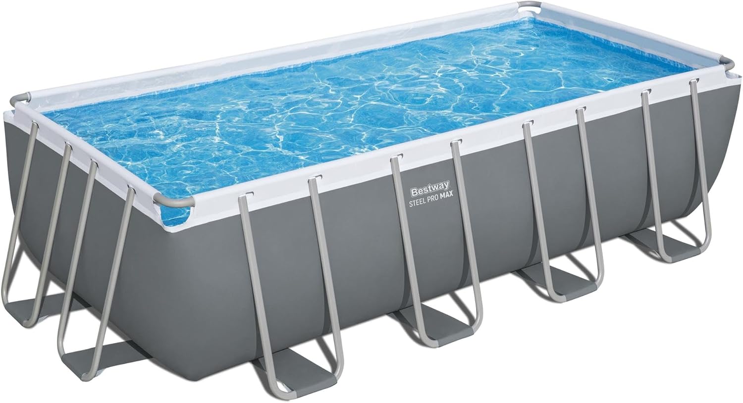 Piscina fuori terra, Bestway, 56670-7 Set Steel Pro Max da 488x244x122 cm