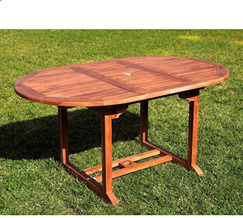 Tavoli standard, San Marco, Tavolo ovale allungabile in teak fino a 160 cm