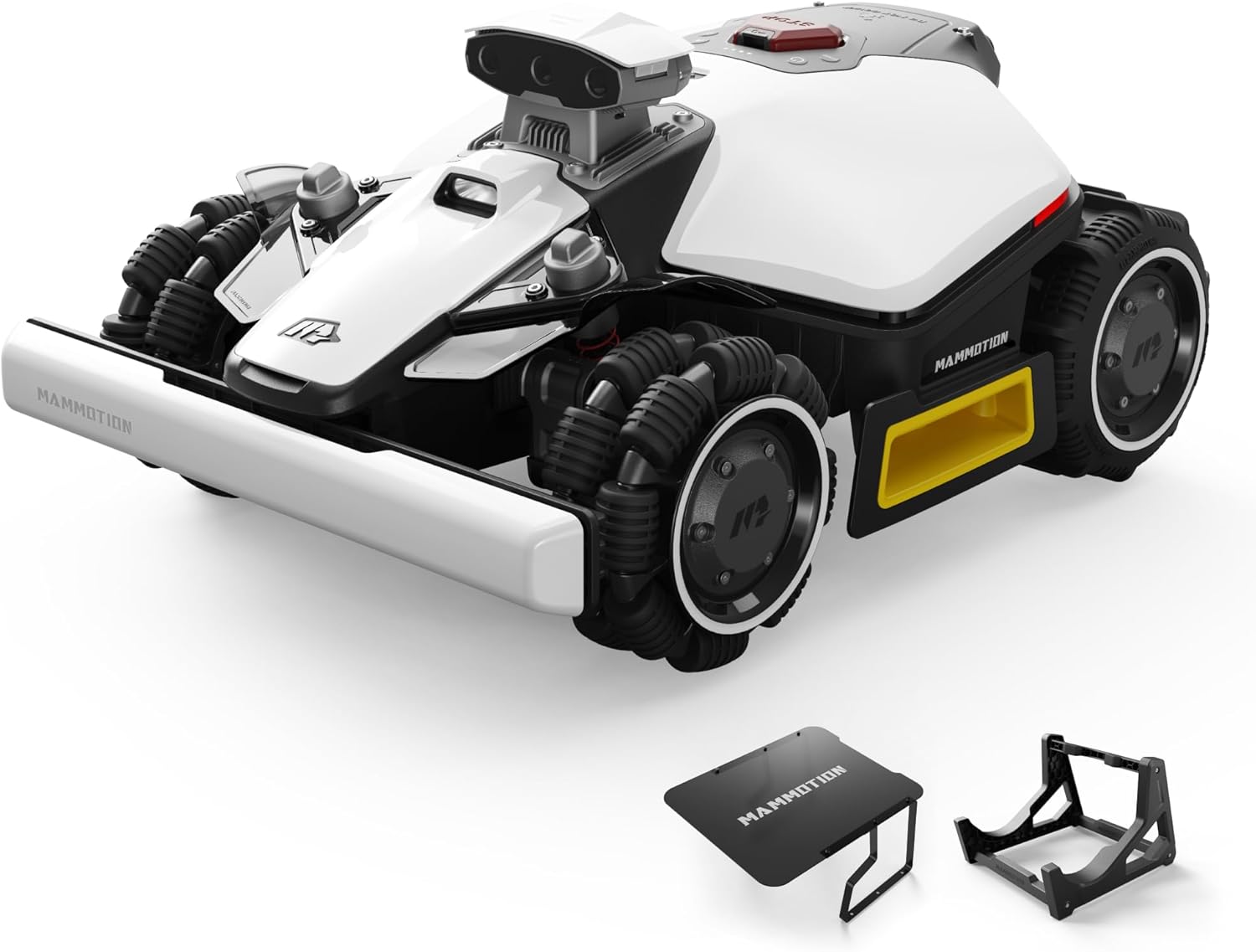 Mammotion Robot tagliaerba, Pendenza 80%, Mappatura Automatica, DropMow, Visione AI Tri-Camera e Posizionamento NetRTK