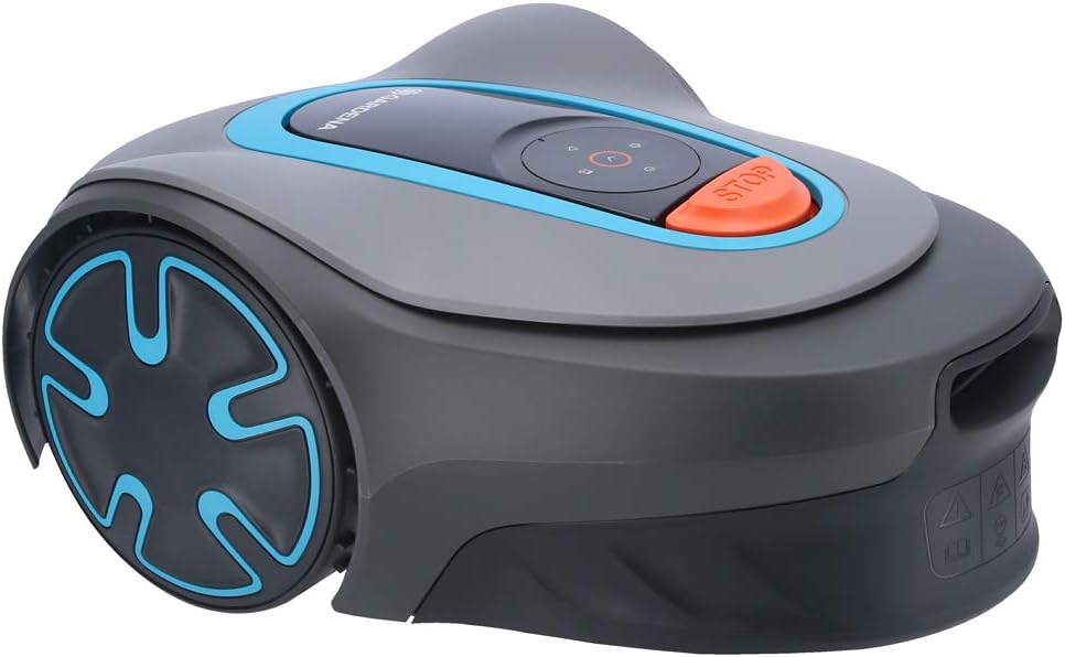 Gardena Robot tagliaerba, SILENO Minimo 300 - Robot Trimmer (300 m2, Connettività Bluetooth, Silenziatore 58 dB) Grigio