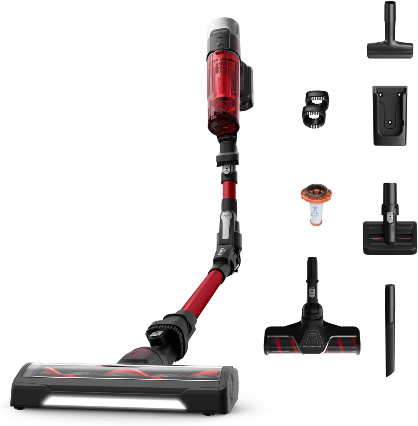 Aspirapolvere senza fili, X-Force Flex 9.60, 100 AW, fino a 45 minuti di autonomia, potenza di pulizia estrema, tecnologia Flex, Rowenta RH2099WO