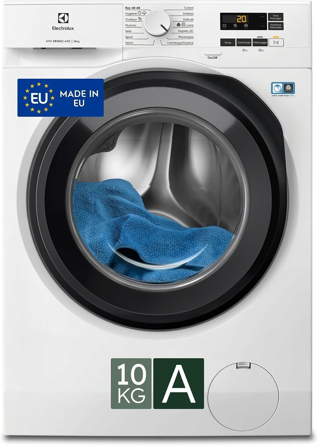 Lavatrice, Carica Frontale 10 kg ProSense Serie 600, Electrolux EW6F110G