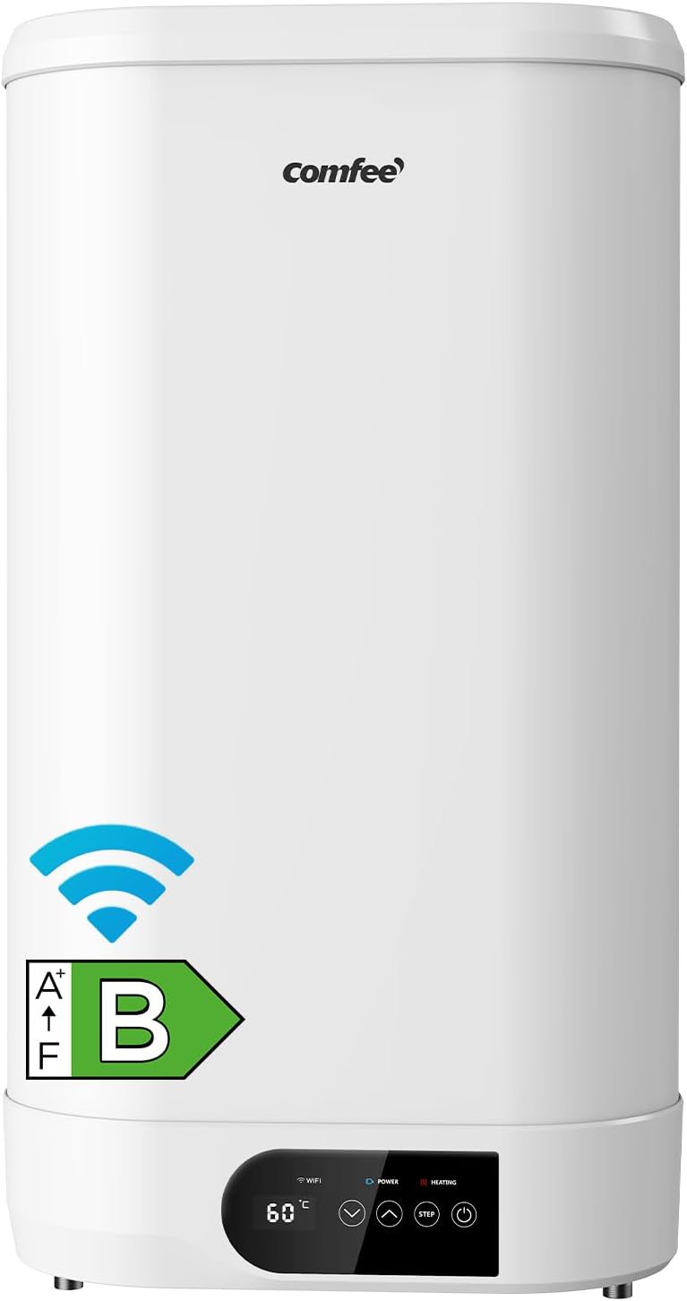 Scaldabagno elettrico, COMFEE a parete 80 L – sopra lavello – compatto facile da installare, COMFEE' D80-15ED3