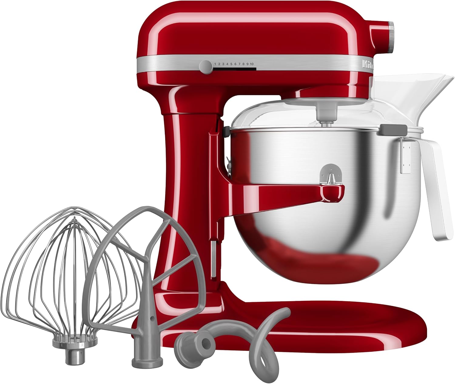 Robot da cucina grandi, HEAVY DUTY KÜCHENMASCHINE MIT SCHÜSSELHEBER 6,6 L - EMPIRE ROT, KitchenAid 5KSM70JPXEER