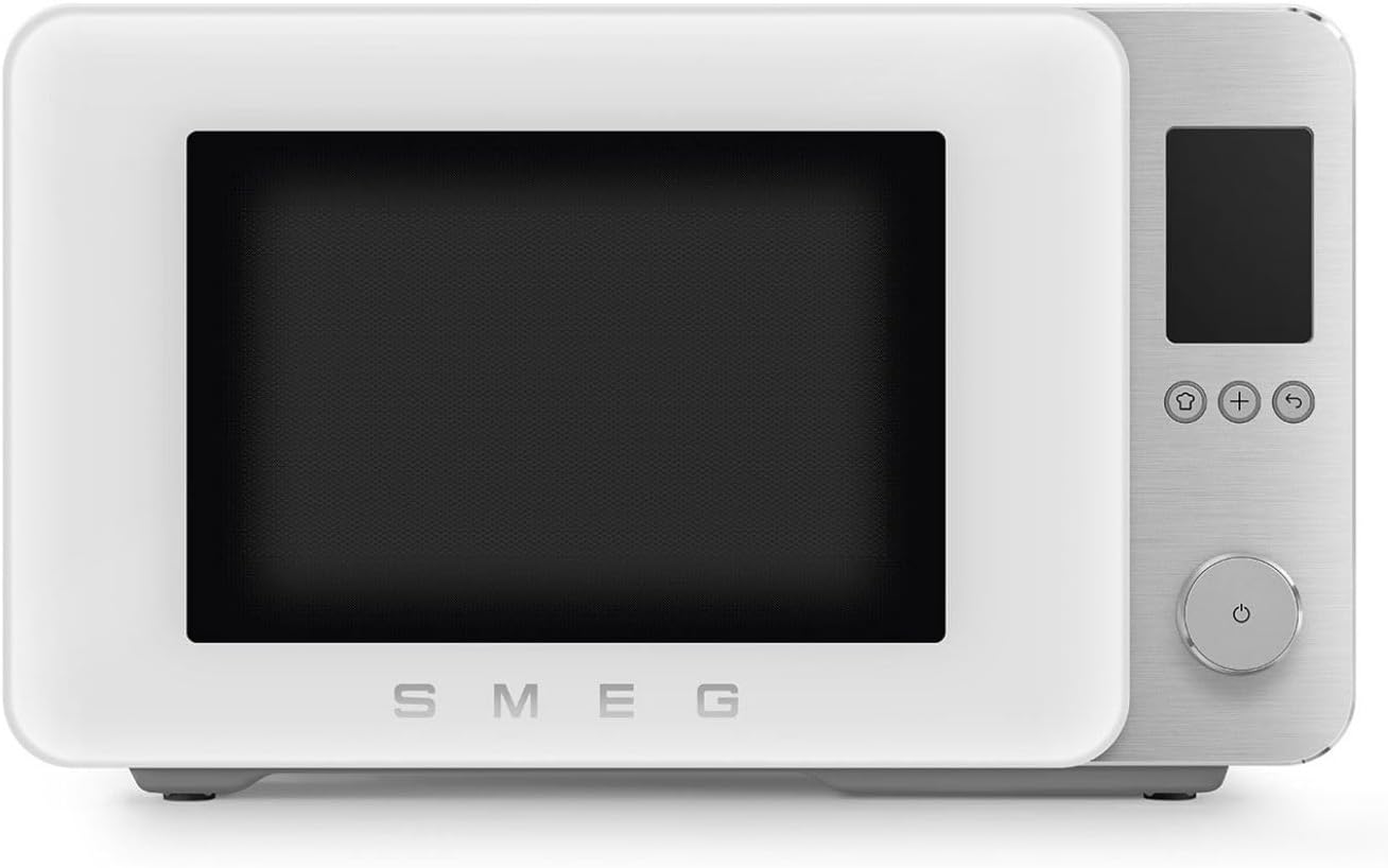 Forno a microonde, Bianco Opaco, 9 Funzioni e 3 Combinate, 25 Programmi Automatici, Tecnologia Inverter, Sistema Soft Close, Smeg MOC02WHMEU
