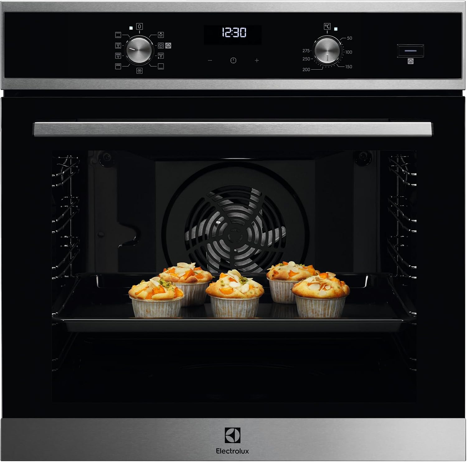 Electrolux EOD5H40X Forno da incasso, Serie 600 Forno Elettrico da Incasso a Vapore Multifunzione, Capacità 72 L, Classe A, Acciaio Inox