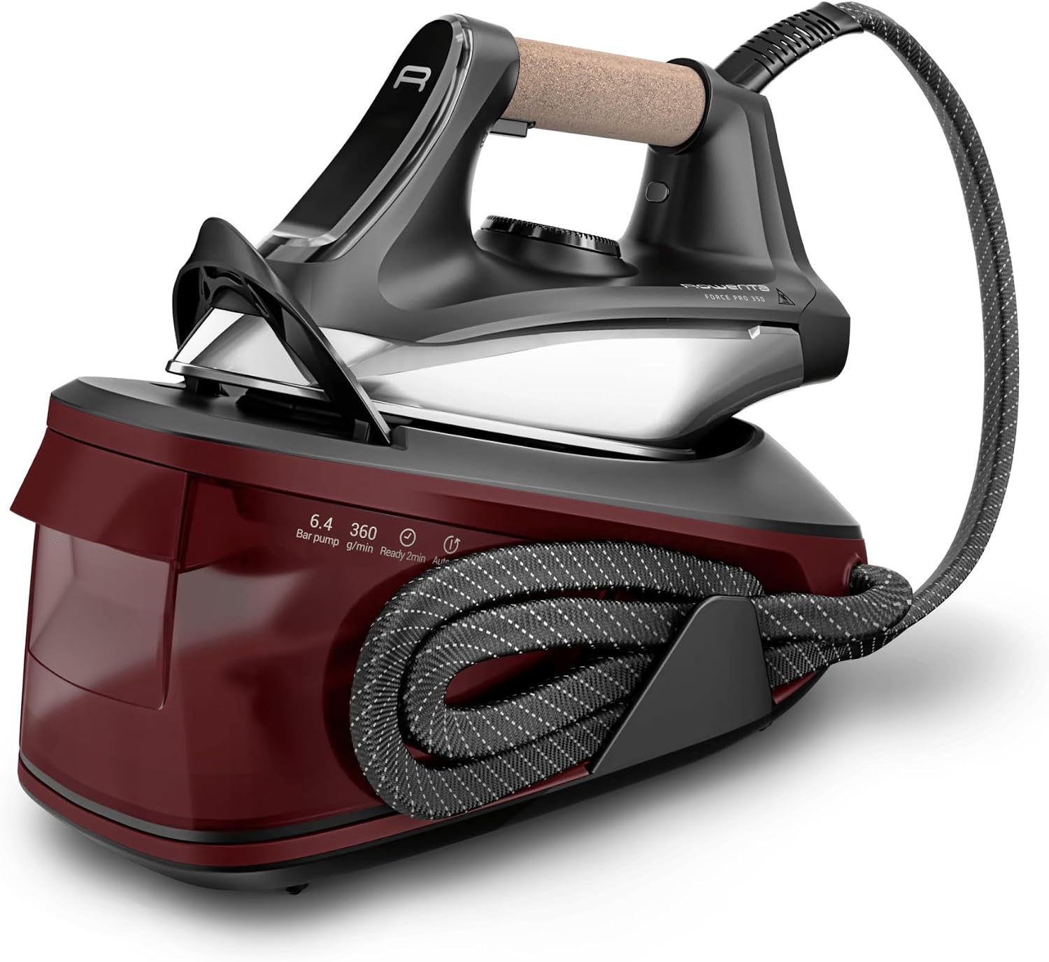 Ferri a caldaia, Force Pro 350, con Generatore di Vapore 350g, Ferro da Stiro a Vapore Professionale, min, Funzione Verticale, Rowenta VR7443F0