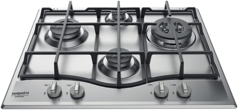 Piano cottura, HAR Acciaio inossidabile Incasso Gas, Hotpoint PCN 641 T, Ariston
