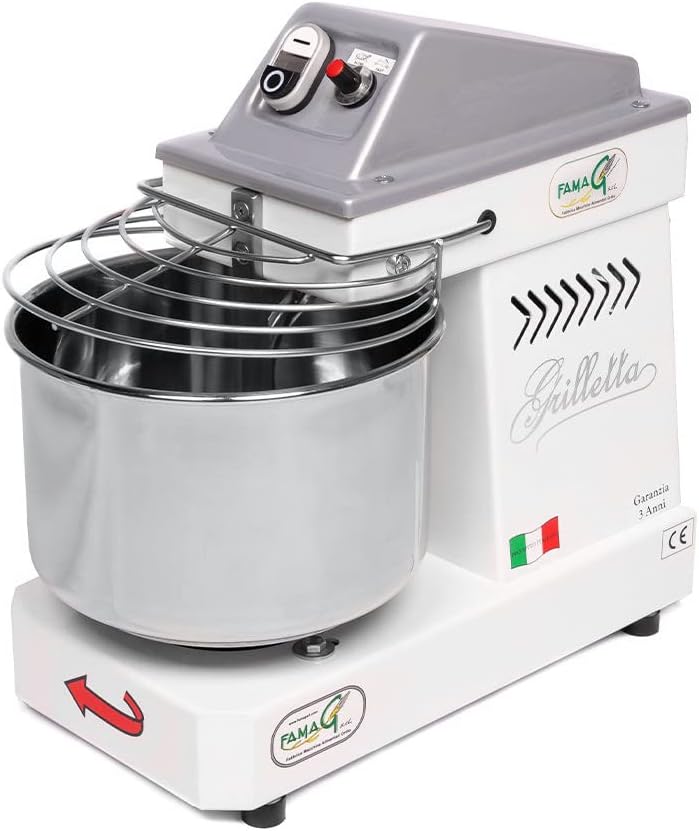 Impastatrici, Acciaio inossidabile, 10 Velocità per pane, IM5, Impastatrice Famag Grilletta da kg.5 di impasto, pizza, biscotti e dolci, Generico