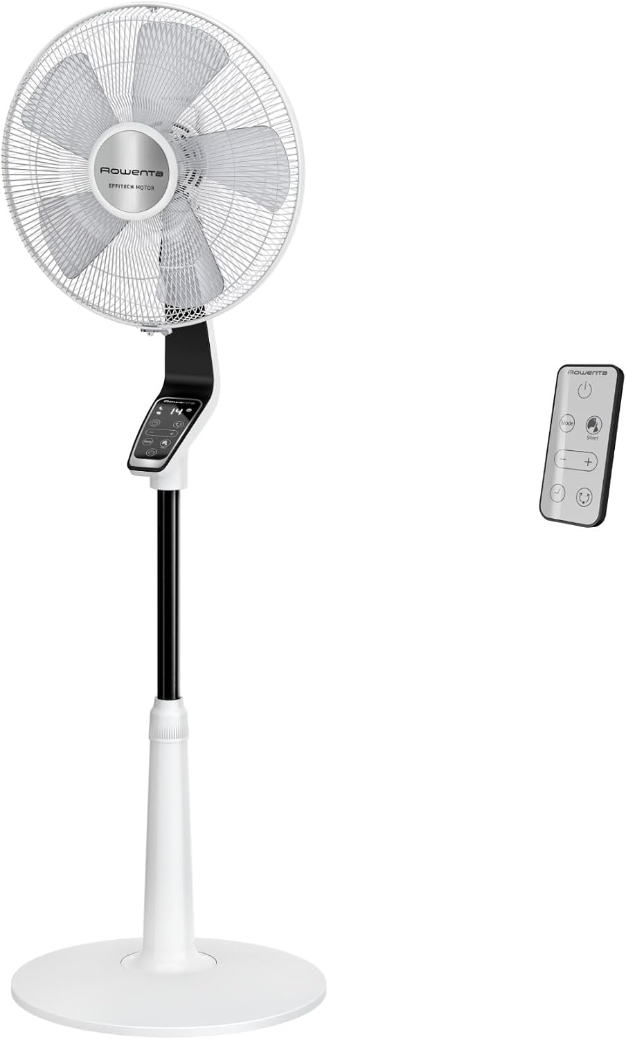 Rowenta VU5690F0 Ventilatori a piantana, Turbo Silence Extreme, Ventilatore a Piantana, Potente, Design Durevole, Elevata Efficienza Energetica