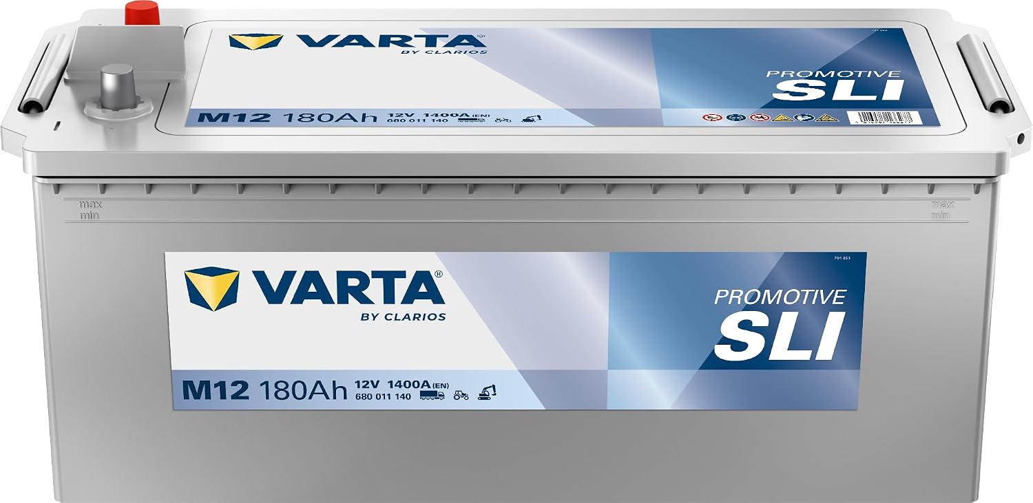 Batterie per auto, 12 V, 180 Ah, 1400 Amps, Lavori Pubblici, Agricoli, Batteria Promotive Black per camion, VARTA M12